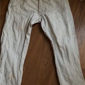 Beige Casual Pants